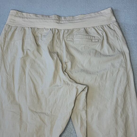 Athleta Women's Trekkie North Jogger Pants Ecru Tan Plus Stretch - Size 18 - Picture 6 of 10